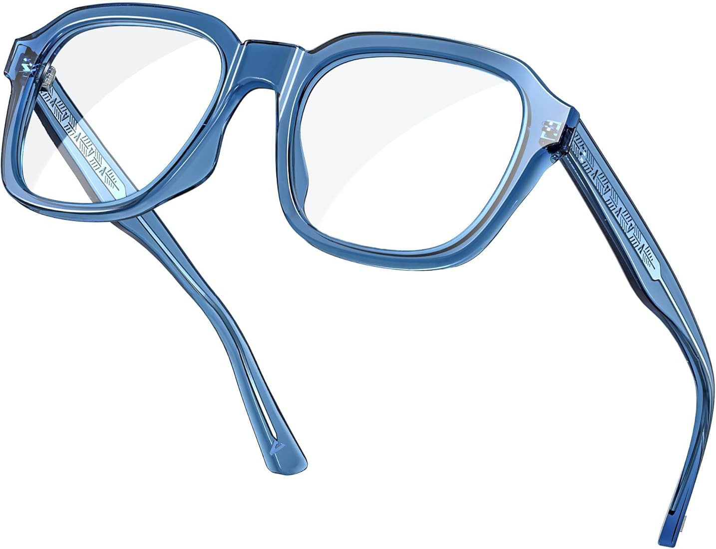 VISOONE Oversized Square Blue Light Blocking Glasses Fashion Computer Eyewear for Women and Men B... | Amazon (US)