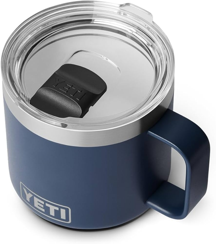 YETI Rambler 14 oz Ceramic Lined Stackable Mug, Vacuum Insulated, Stainless Steel with MagSlider ... | Amazon (US)