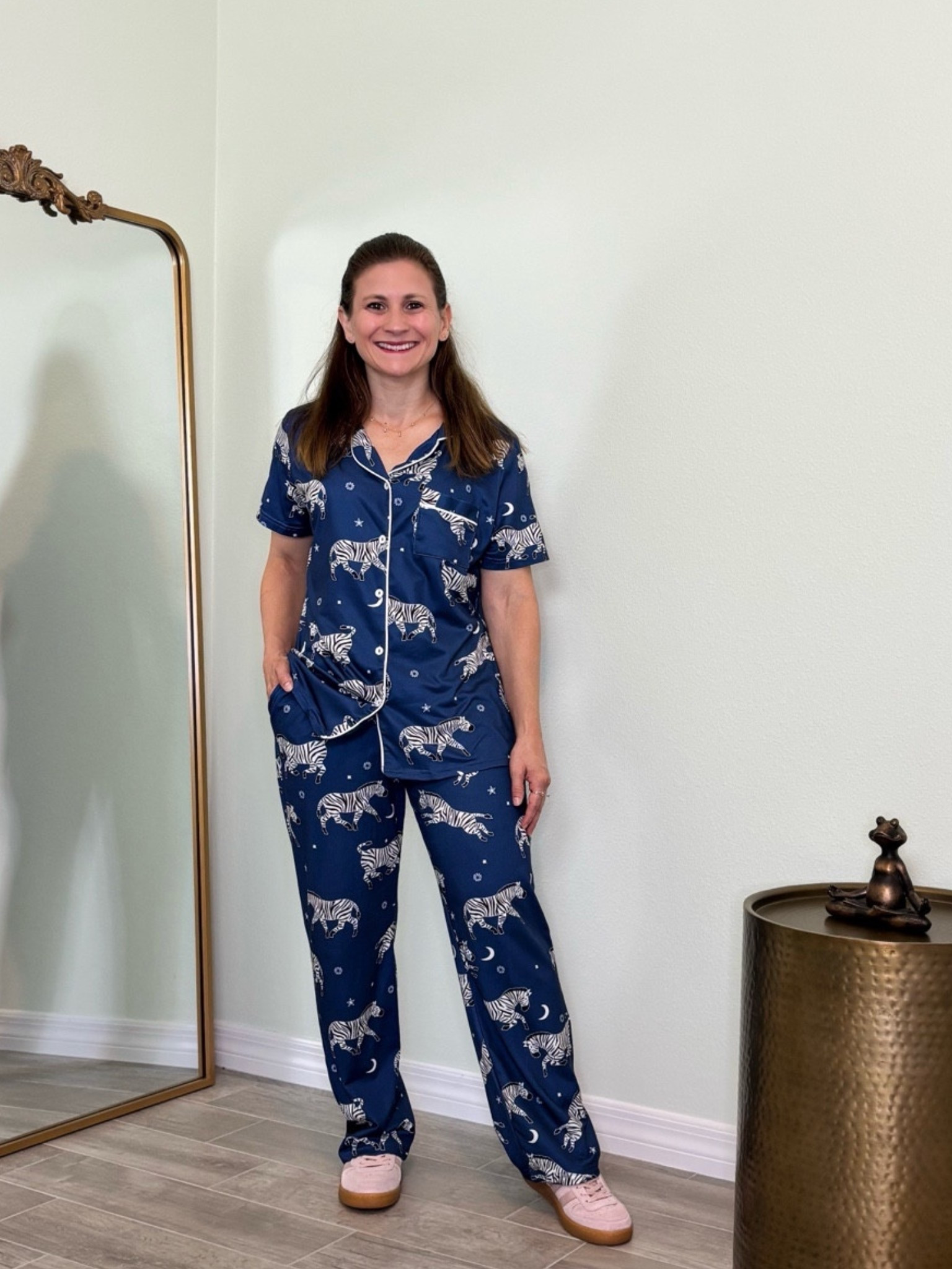 Christmas printed pajamas sets are now out! Love these Fun printed and comfy PJs; appropriate enough for late night dog walking

#LTKCyberWeek #LTKmorningroutine #LTKPetite