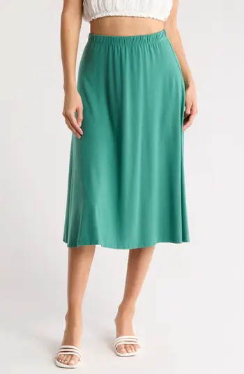 GO COUTURE Flared Midi Skirt in Kashmir at Nordstrom Rack, Size Large | Nordstrom Rack