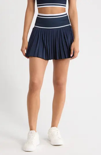Zella Mixed Media Pleated Sport Skirt | Nordstrom | Nordstrom