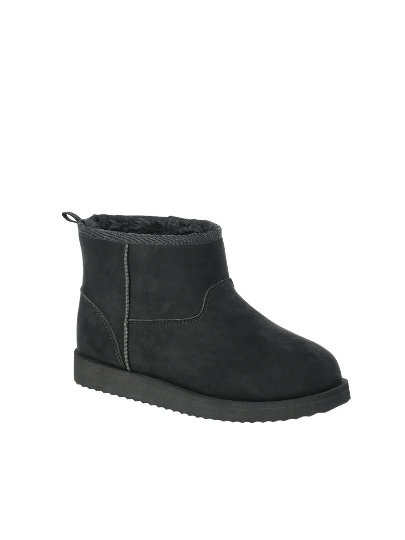 Wonder Nation Little and Big Girls' Faux Shearling Boots | Walmart (US)
