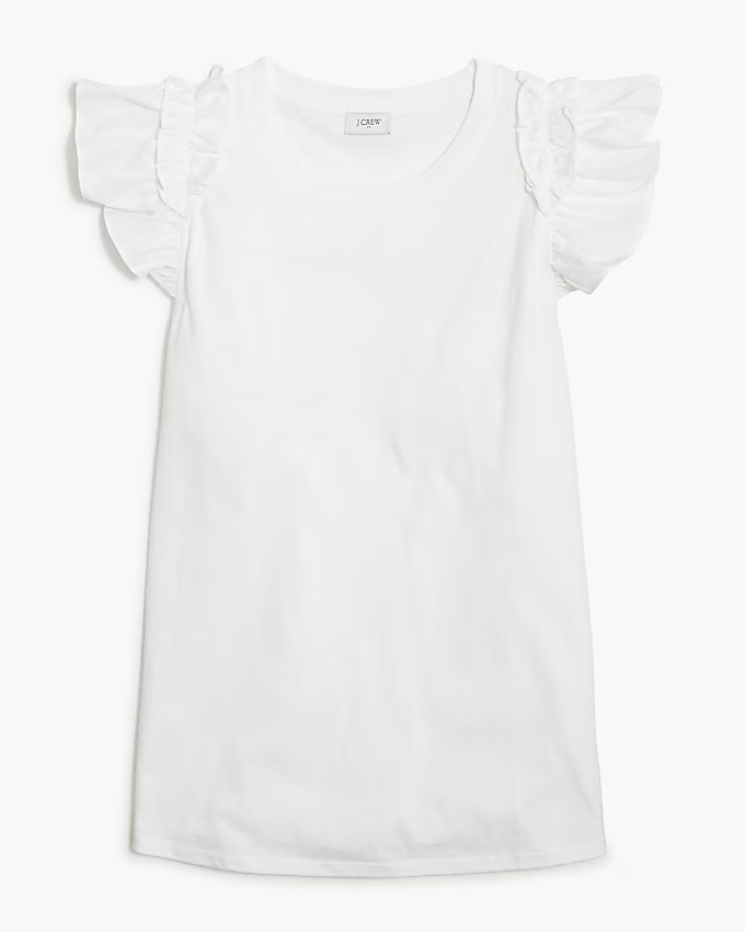 Flutter-sleeve top | J.Crew Factory
