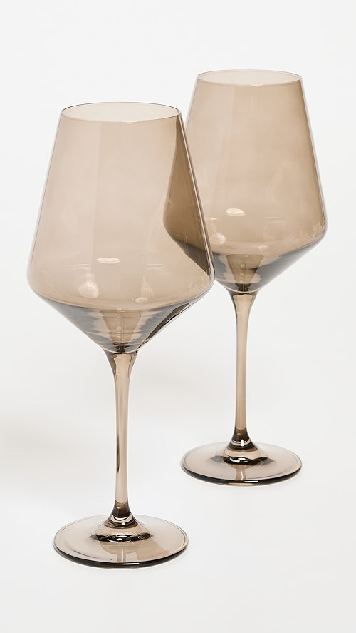 Estelle Colored Glass Stemware Set of 2 | SHOPBOP | Shopbop