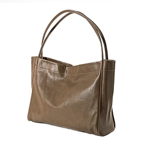 Tote Bag for Women Large Shoulder Handbag Womens Purses and Handbags Tote Bags Work Bag Travel Tote Shoulder Bags Purses for Women (Khaki) | Amazon (US)