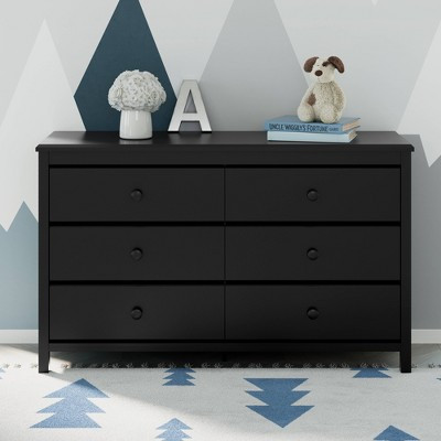 Storkcraft Alpine 6-Drawer Double Dresser  - Black | Target