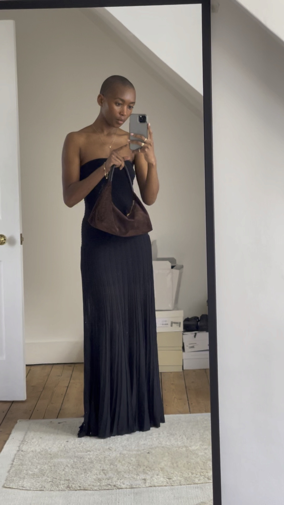 JULES BLACK STRAPLESS COTTON MAXI … curated on LTK