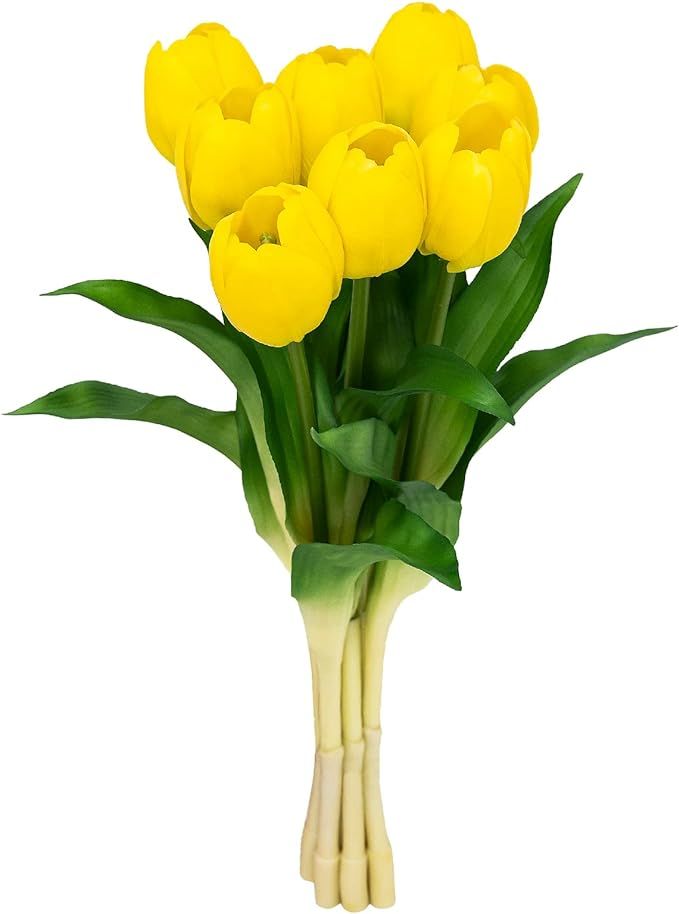 Artificial/Fake/Faux Flowers - Tulip Yellow 8PCS for Wedding, Home, Party, Restaurant | Amazon (US)