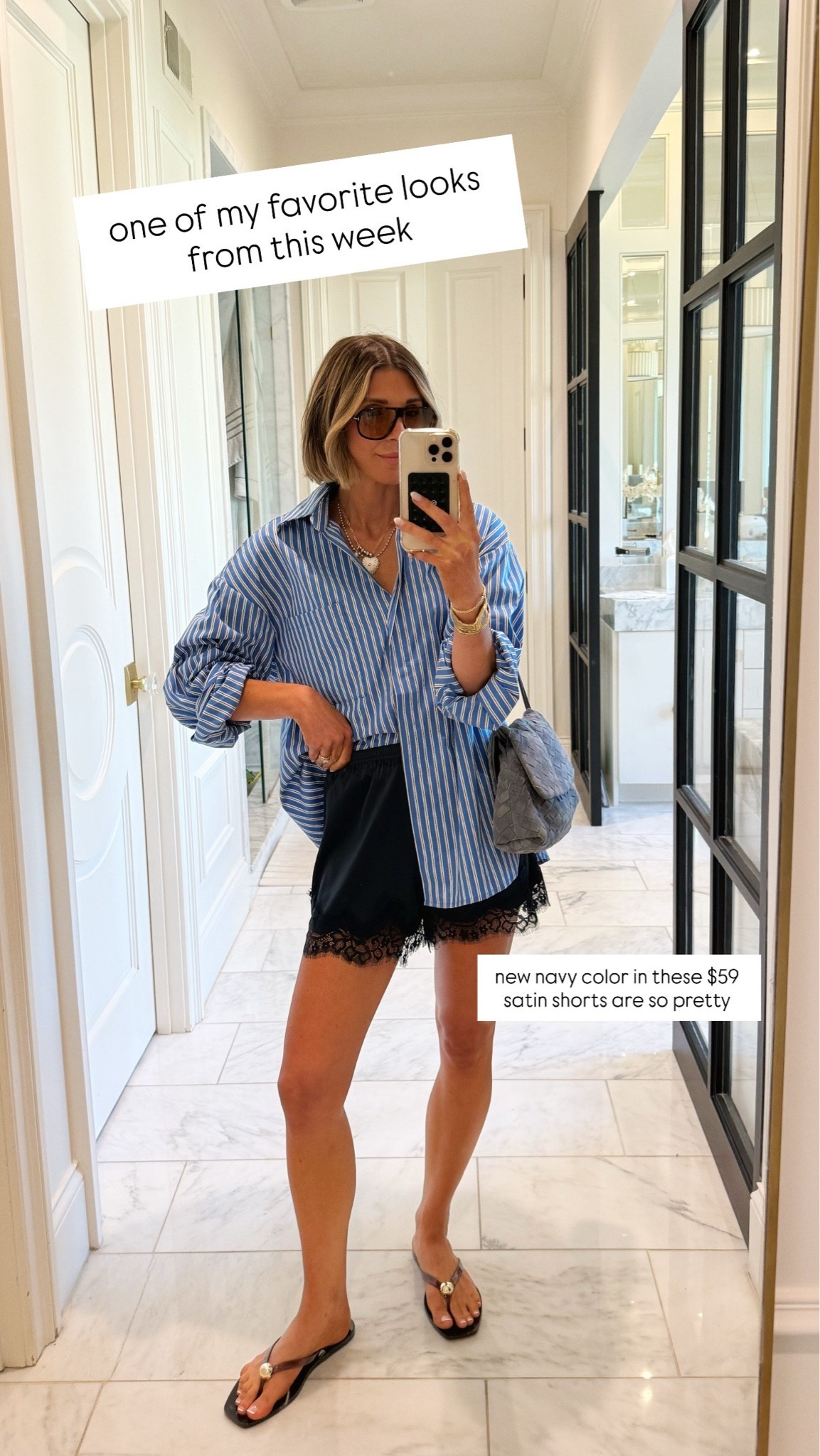 Satin summer shorts - wearing size xs