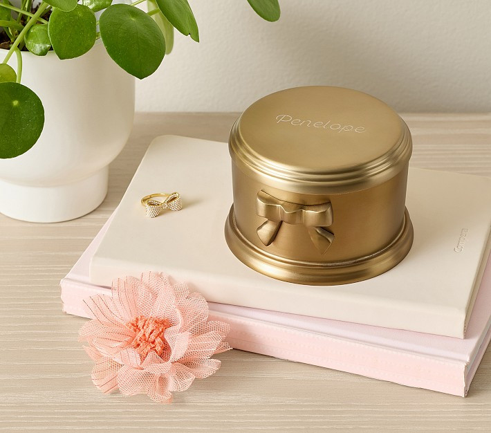 Ava Ribbon Keepsake Box | Pottery Barn Kids