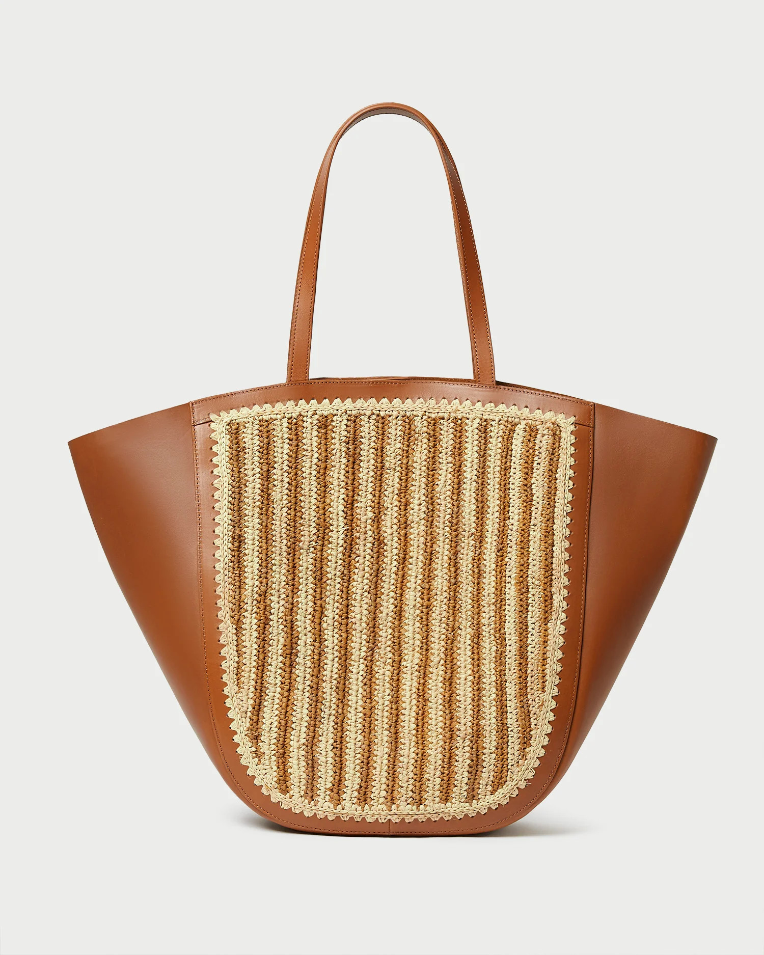 Katia Natural/Brown Winged Tote | Loeffler Randall