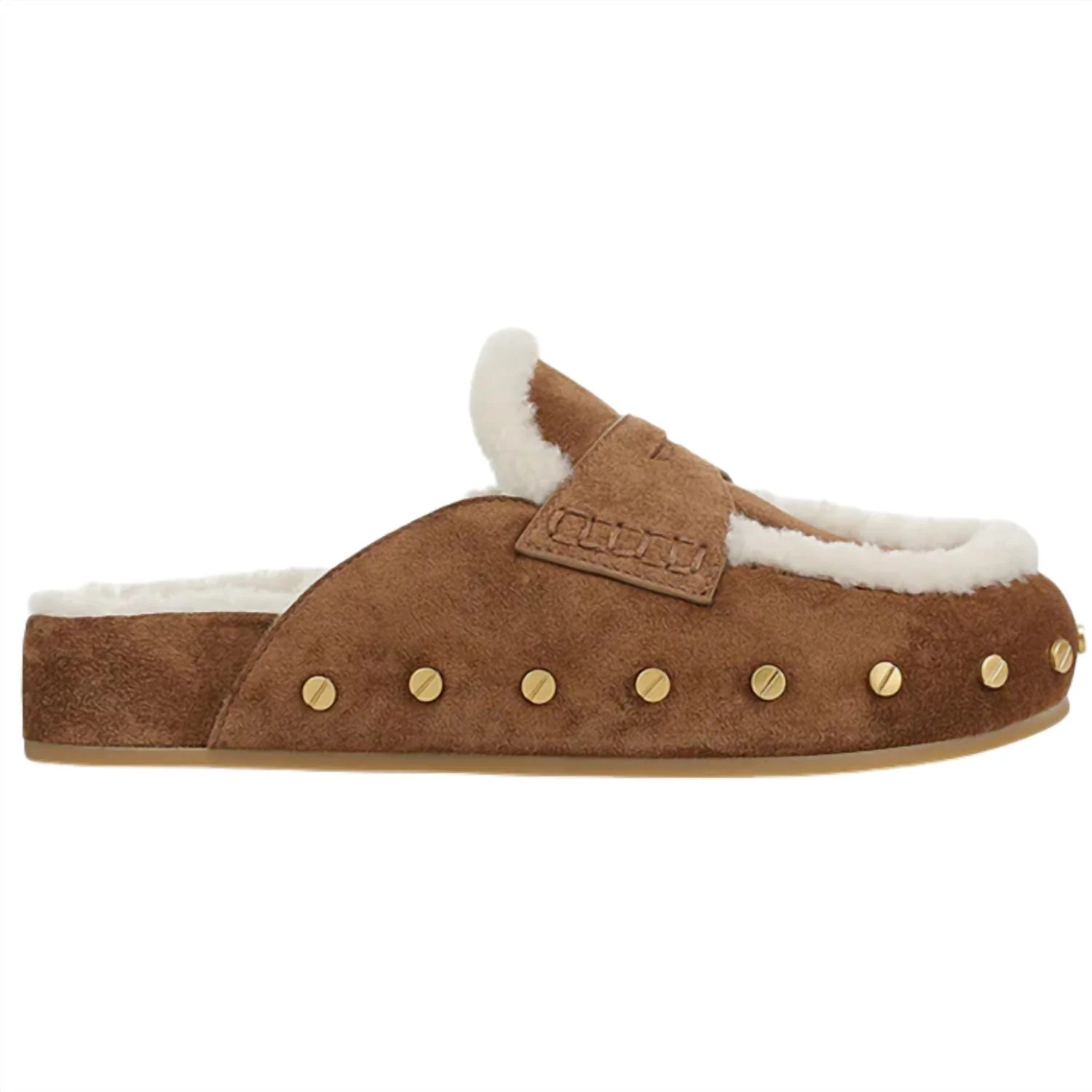 Women's Fenix Shearling Mule In Hazelwood | Shop Simon
