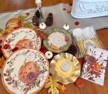 Spend less time doing dishes this holiday season with these festive and disposable chic dishware.

Plus… never run out of utensils again, dishwasher-safe two-toned utensils.

Available in gold and silver colors

Happy Thanksgiving, Ya’ll.



#LTKHoliday #LTKSeasonal #LTKhome