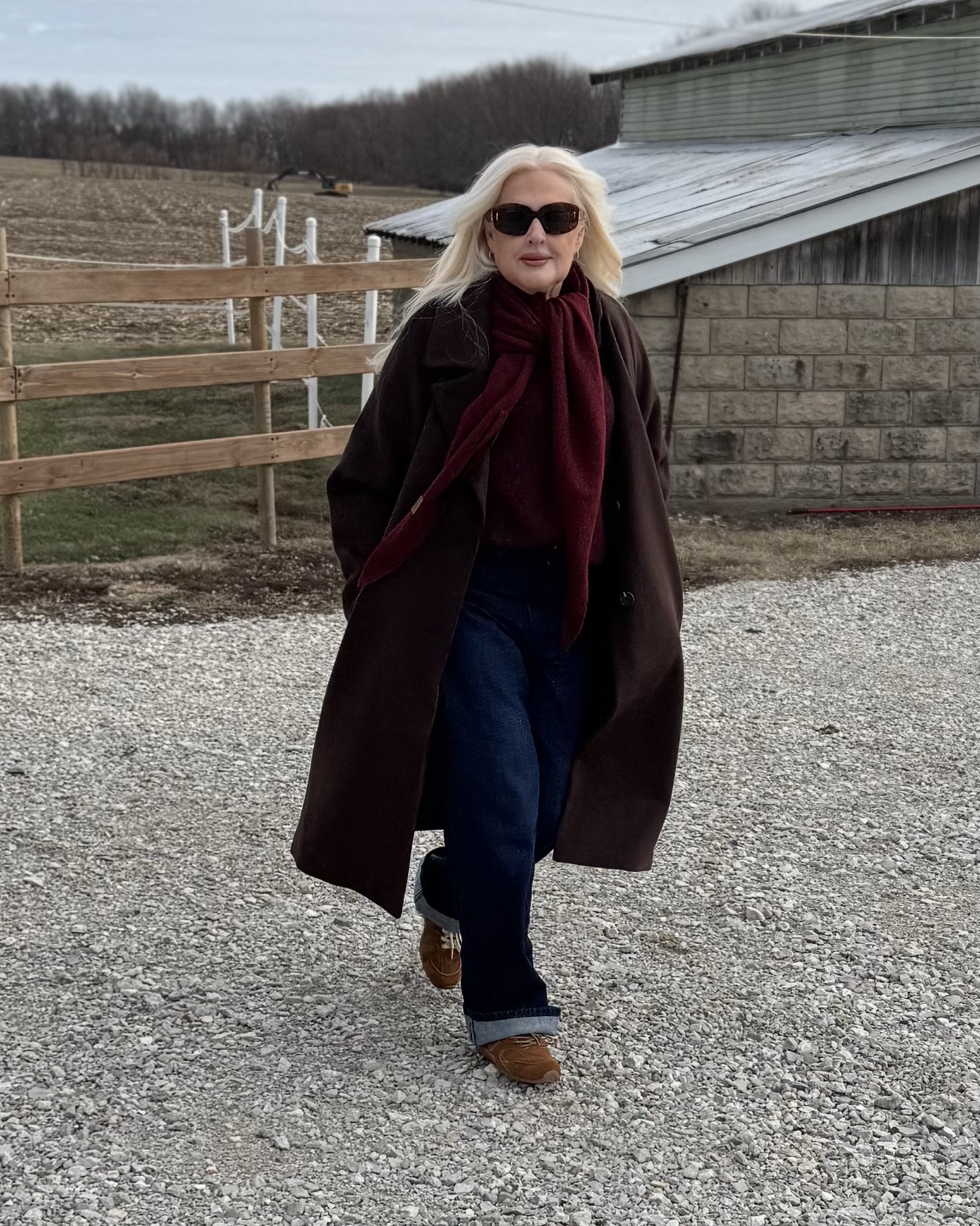 Layer layers and more layers ! 

@H&M jeans
@andotherstories alpaca jumper
@onequince wool coat
@Loewe Sunnies
@miumiu trainers

*previously gifted items 

#winterstyle #womenover50 

#LTKgrwm #LTKootd #LTKdayinmylife