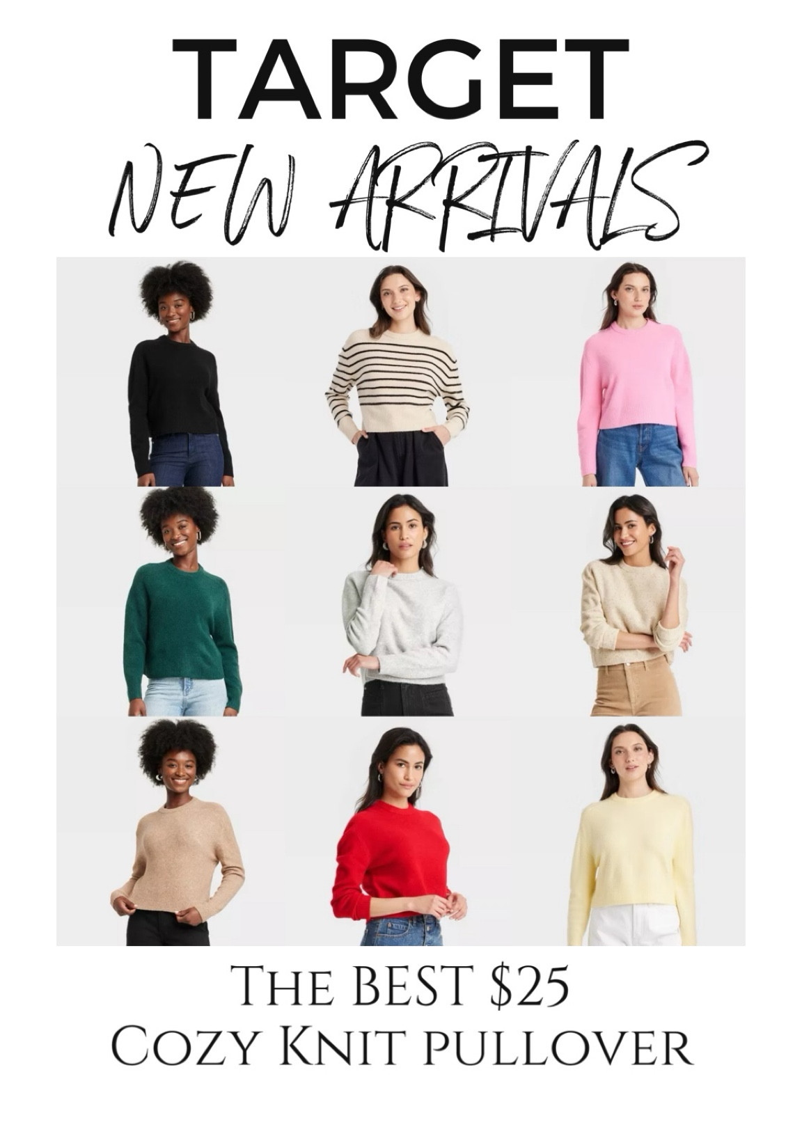 Target new arrivals 
The best $25 cozy knit pullover you’ll wear all fall and winter long
Great alone or with layers! 

#LTKWorkwear #LTKStyleTip #LTKFindsUnder50