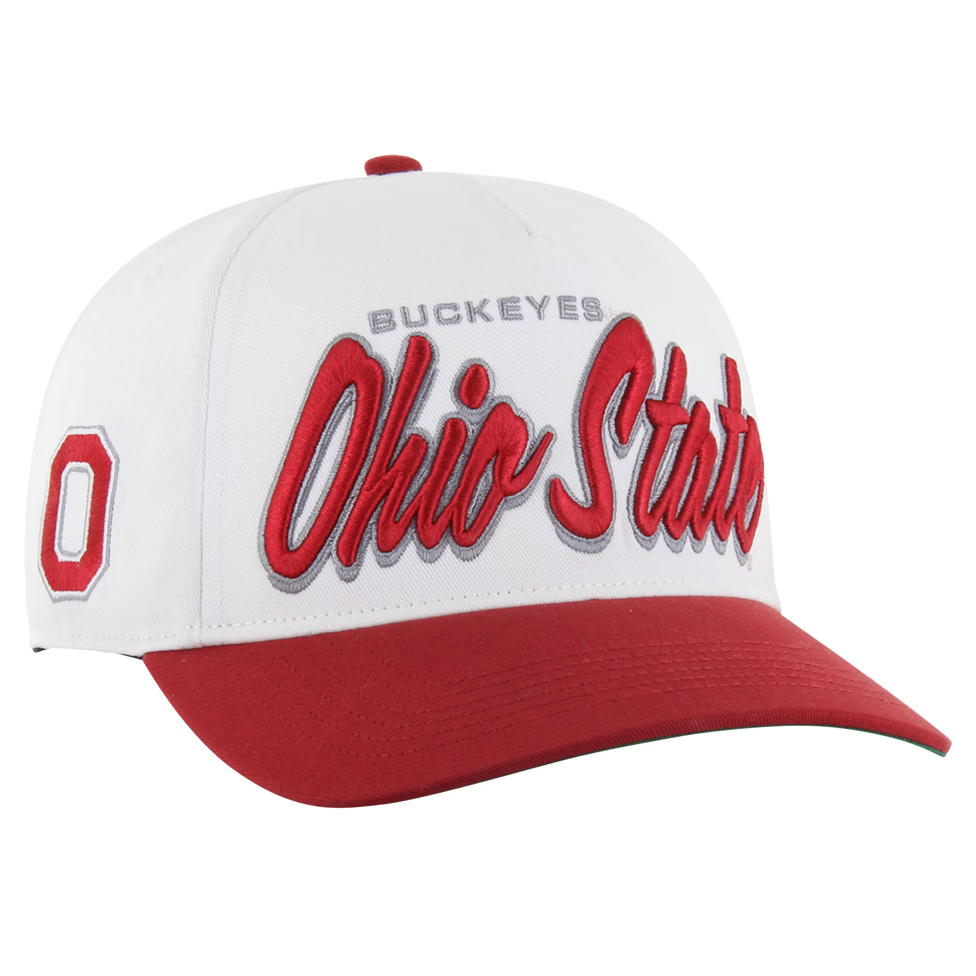 Ohio State Buckeyes '47 Drop Shadow Hitch Adjustable Hat - White | Fanatics