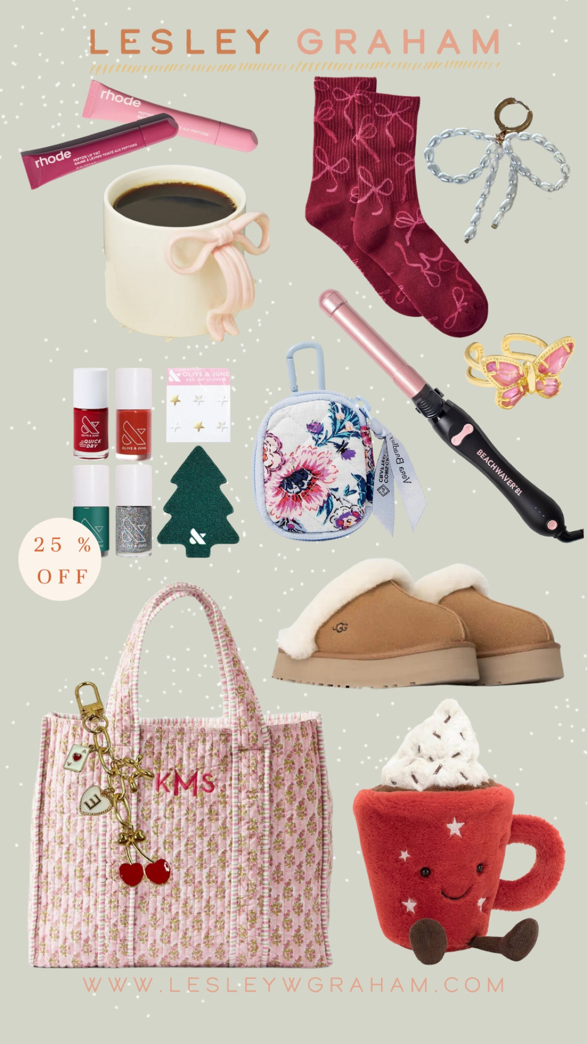 Girly gifts! Bow mug bow socks Kendra Scott ring olive and June sale teen slippers monogrammed tote bags gift bags jelly cat 

#LTKBeauty #LTKHoliday #LTKGiftGuide
