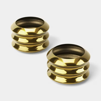 2pk Metal Napkin Rings Gold - Threshold™ | Target