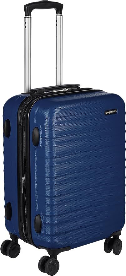 Amazon Basics Hardside Carry-On Spinner Suitcase Luggage - Expandable with Wheels - 21 Inch, Navy... | Amazon (US)