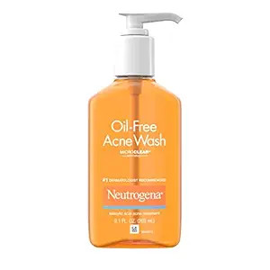 Neutrogena Oil-Free Acne Fighting Facial Cleanser with Salicylic Acid Acne Treatment medicine,, D... | Amazon (US)