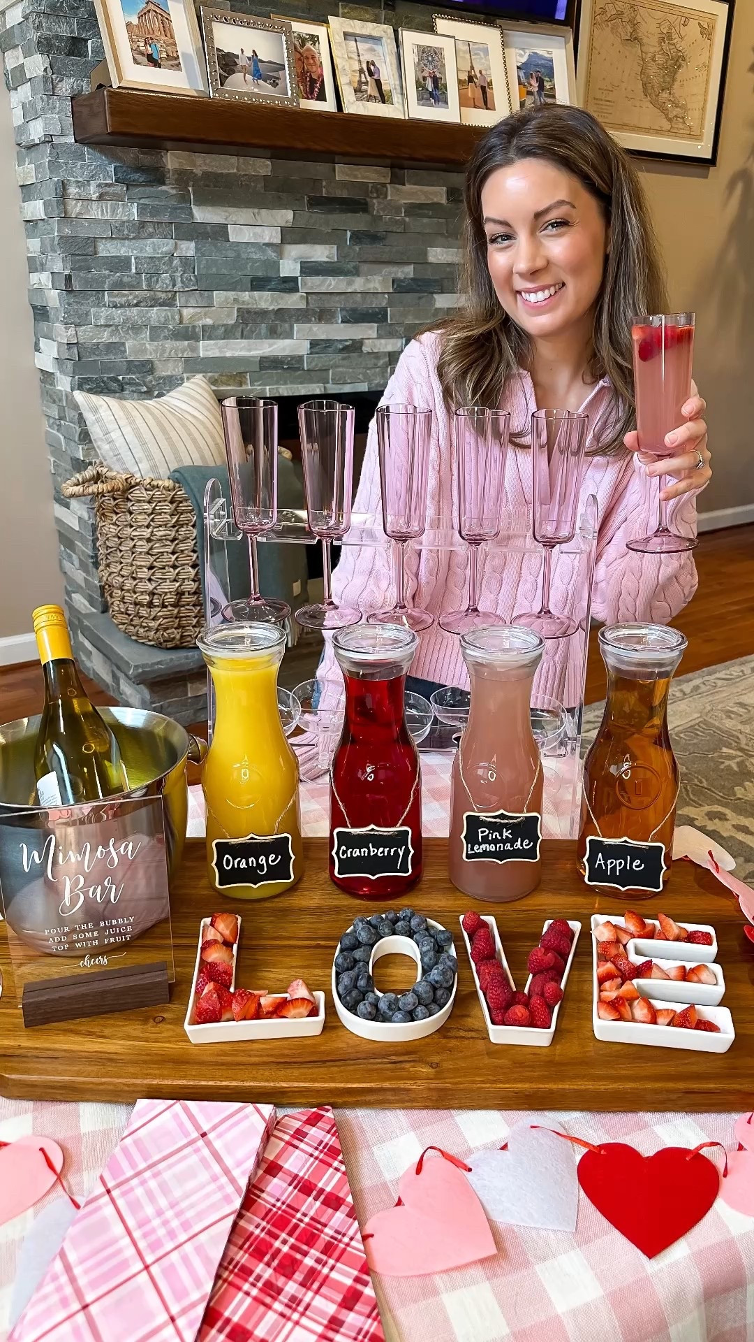 Galentines Mimosa Bar 🤗💕 Valentines ideas 

#LTKSeasonal #LTKFindsUnder50 #LTKHome