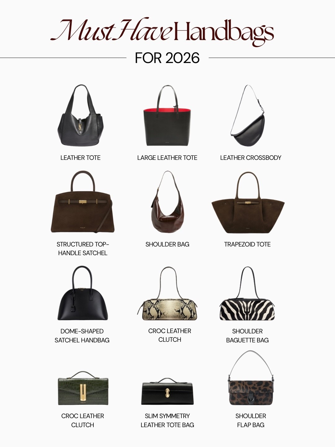 Must Have Handbags For 2026 💫

#LTKOver40