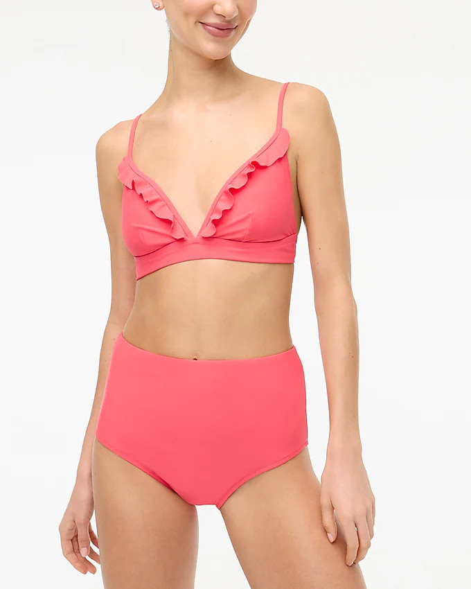 High-waisted bikini bottom | J.Crew Factory