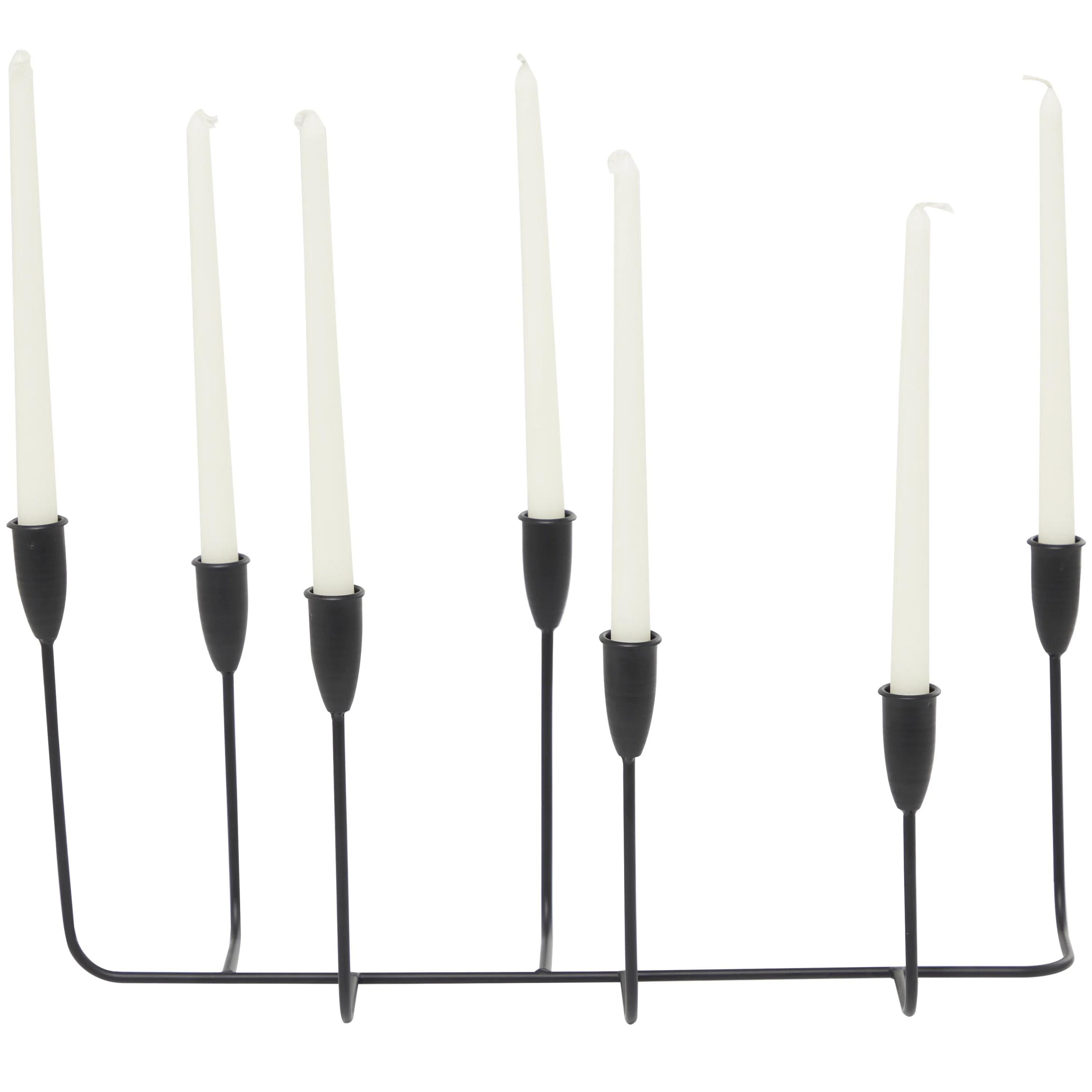 CosmoLiving by Cosmopolitan 7 Holder Black Metal Tapered Candelabra | Walmart (US)