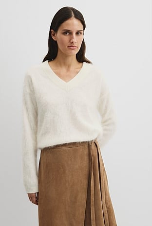 Cashmere V-Neck Knit | Country Road