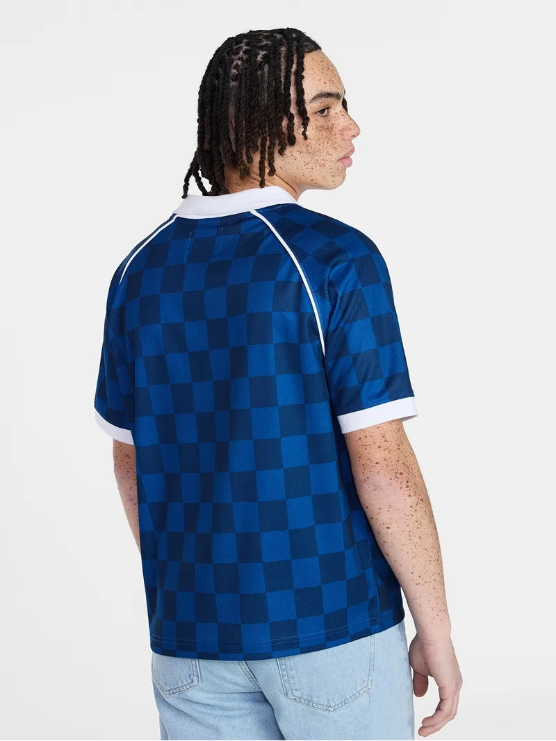 No Boundaries Soccer Jersey Mesh Tee with Short Sleeves, Men's XS-4XLT | Walmart (US)