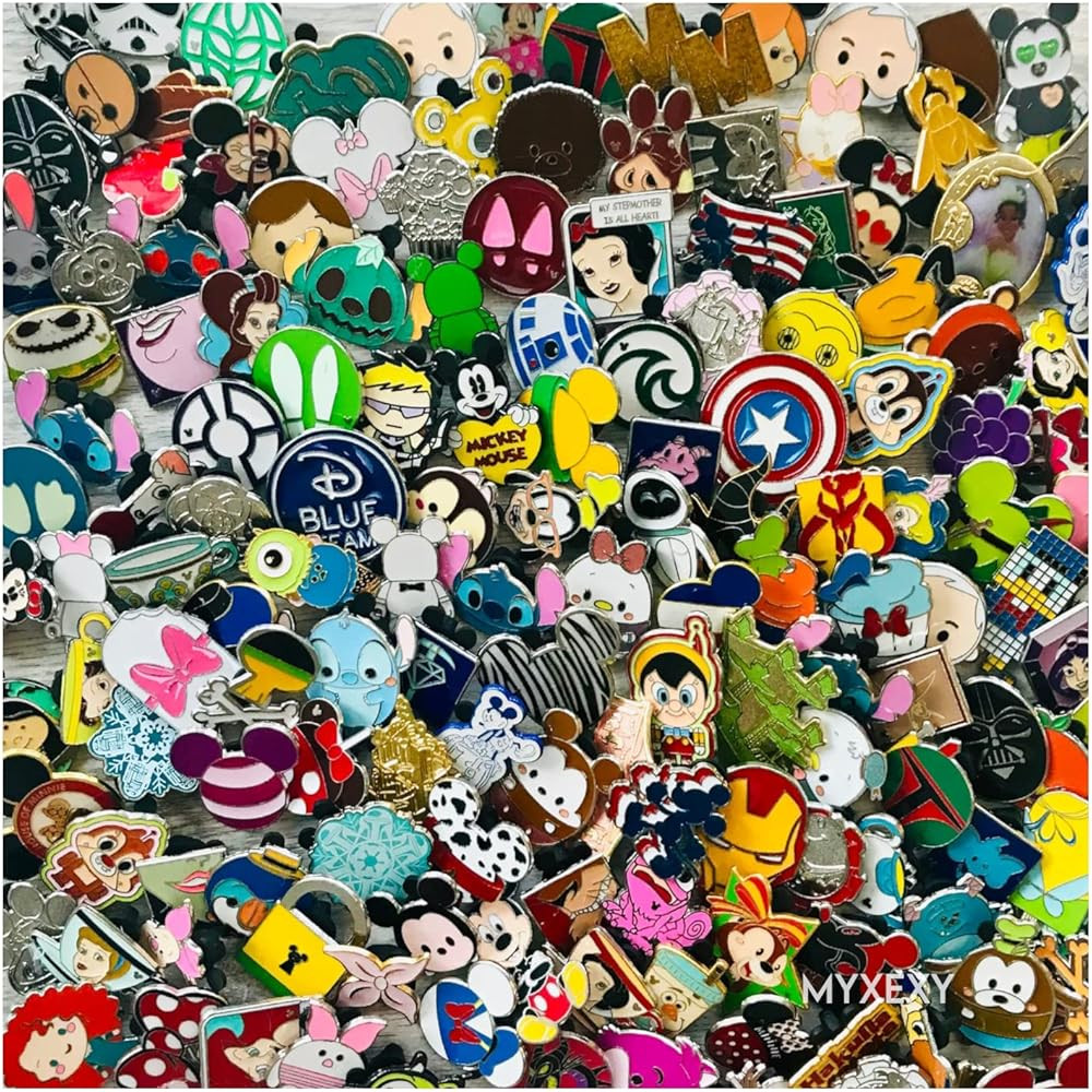 Disney Pins Trading Lot - 50 Assorted Pin Lot - Enamel Pins Set - Disney Trading Pins Authentic -... | Amazon (US)