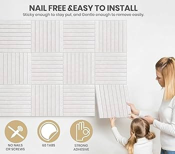 Large Cork Board Alternative 48” X 36” Felt Bulletin Board Tiles, with 30 Pushpins, 60 Adhesi... | Amazon (US)