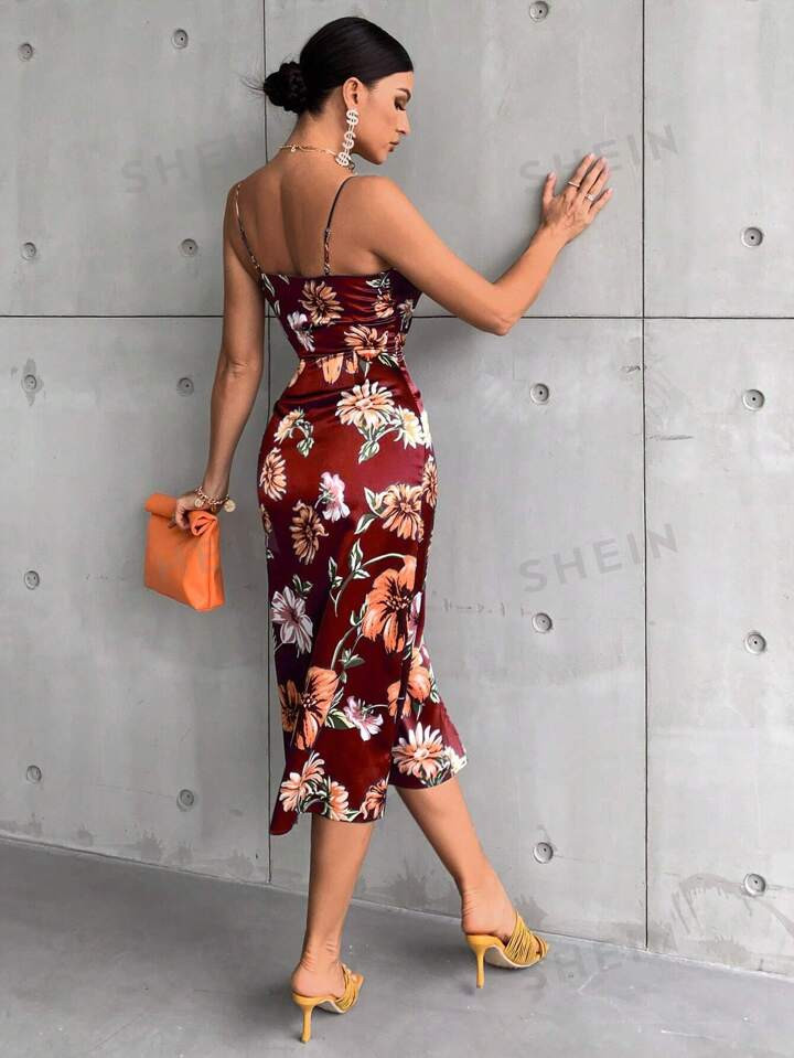SHEIN Frenchy Women's Printed Vacation Style Dress | SHEIN