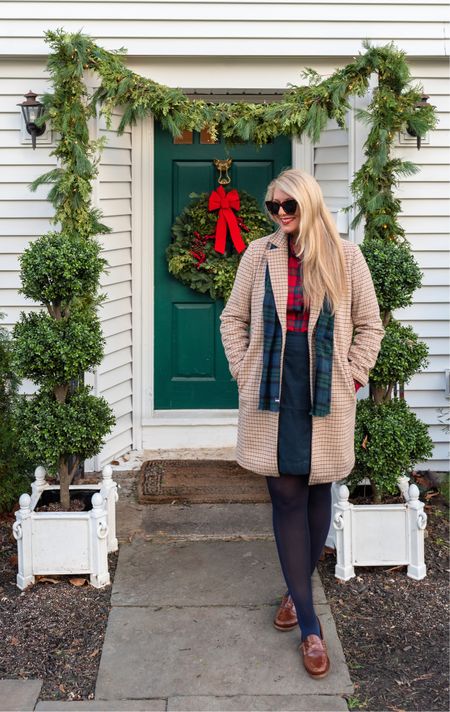 Great festive tartan and holiday outfit finds up to 70% off now! I LOVE these flannel plaid ruffle shirts—under $30 on sale now, linking this houndstooth wool topper coat, Blackwatch scarf. Navy box pleat skirt and more sale finds.

#LTKGiftGuide #LTKsalealert #LTKHoliday