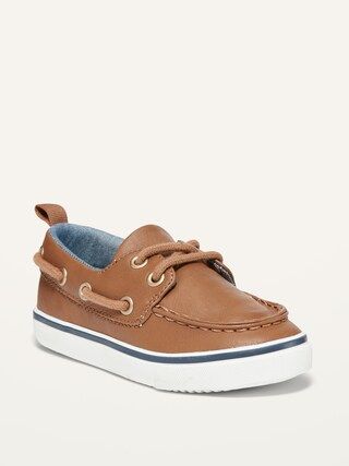Unisex Faux-Leather Boat Shoes for Toddler | Old Navy (US)