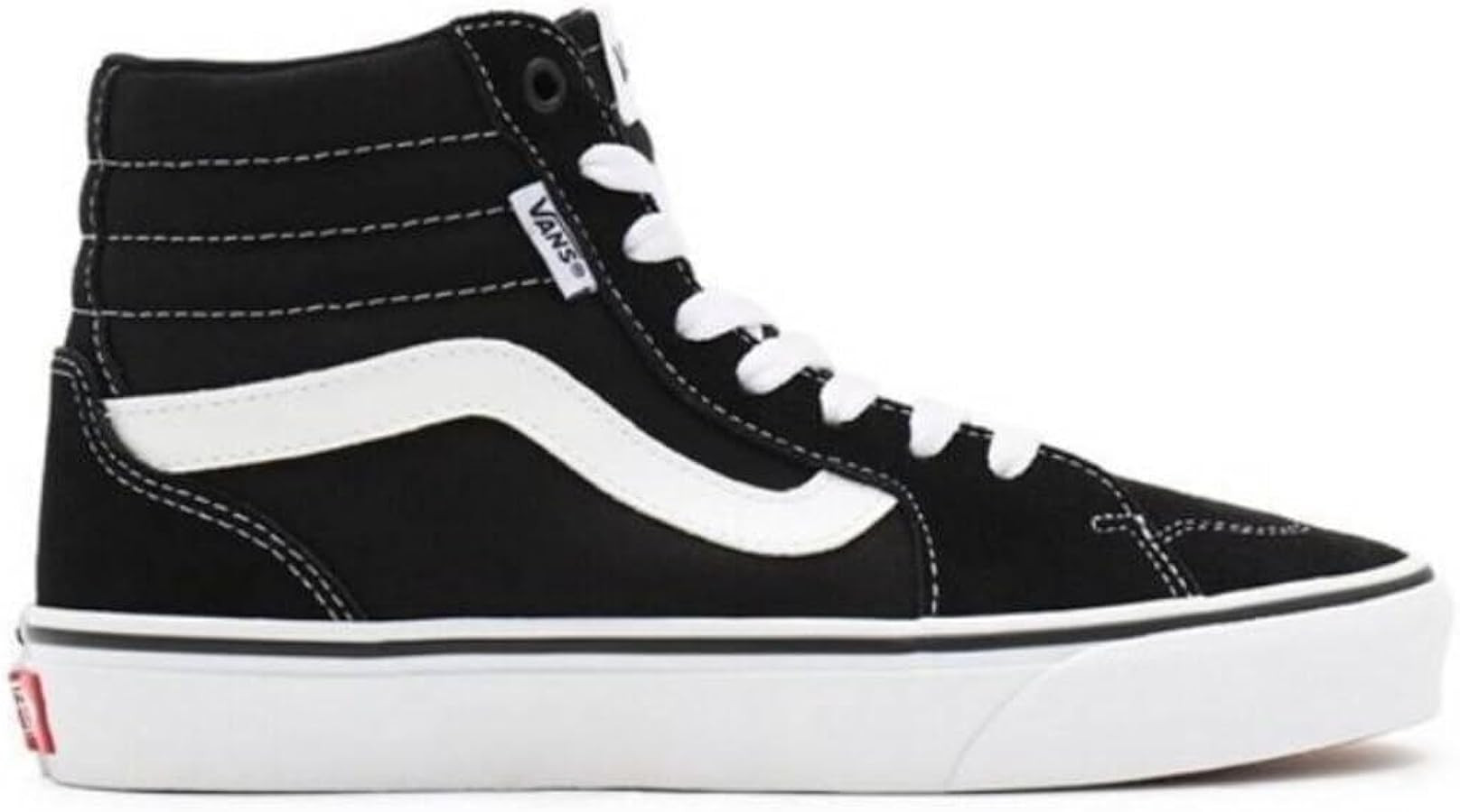 Vans Men's Filmore Hi Sneaker, (Suede/Canvas) Black/White, 8.5 | Amazon (US)