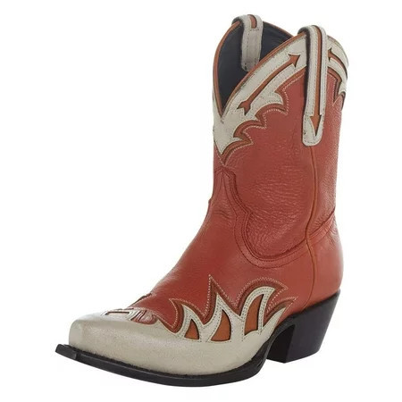 Black Star Women s Cell-Sole Leather Western Booties Snip Toe - WBSN010 7 M US | Walmart (US)