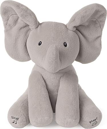 Baby GUND Animated Flappy The Elephant Stuffed Animal Baby Toy Plush, Gray, 12" | Amazon (US)