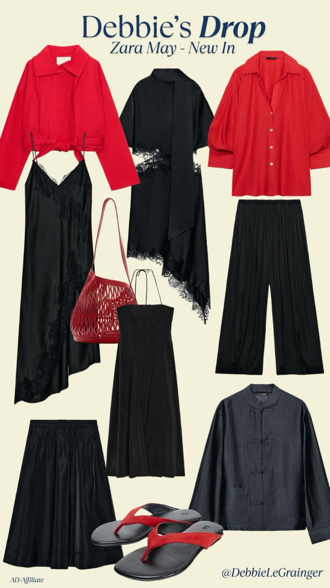 Zara have released some really great items the last few weeks - loving the reds and blacks here!

#LTKuk #LTKspring