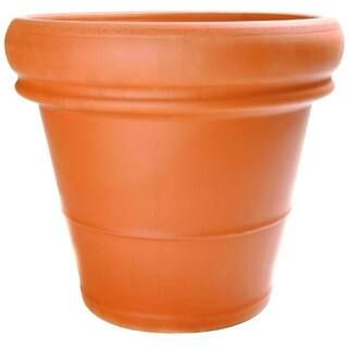 Pennington 22 in. Heavy Rimmed Extra Large Terra Cotta Clay Pot 100043004 - The Home Depot | The Home Depot