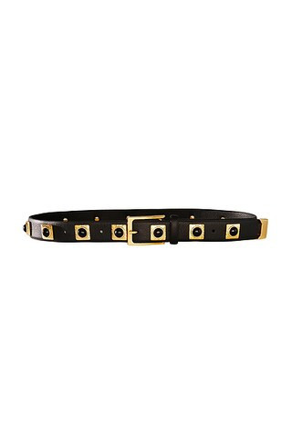 AUREUM No. 2 Studded Belt in Black - Black. Size XXS (also in ). | FWRD 