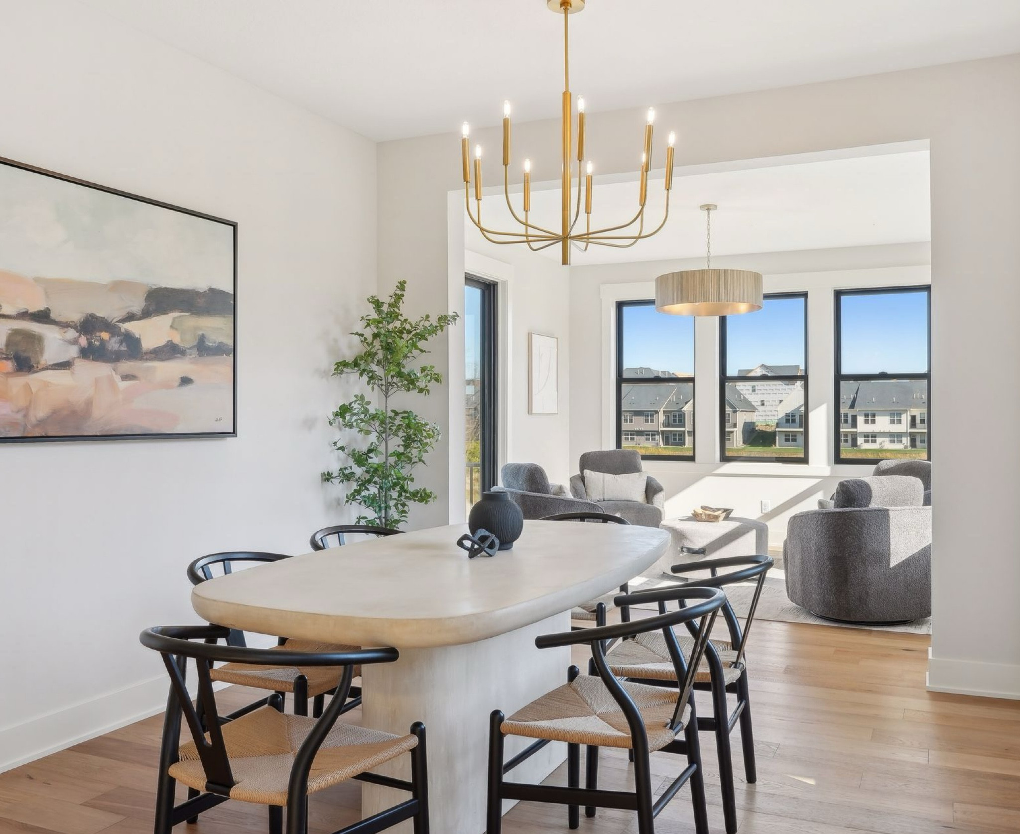 Create the perfect blend of boho charm and timeless tradition with Poly and Bark dining chairs. Their sleek design and cozy vibe make every meal feel like a special occasion. ✨ 
#DiningRoomGoals #BohoMeetsTraditional