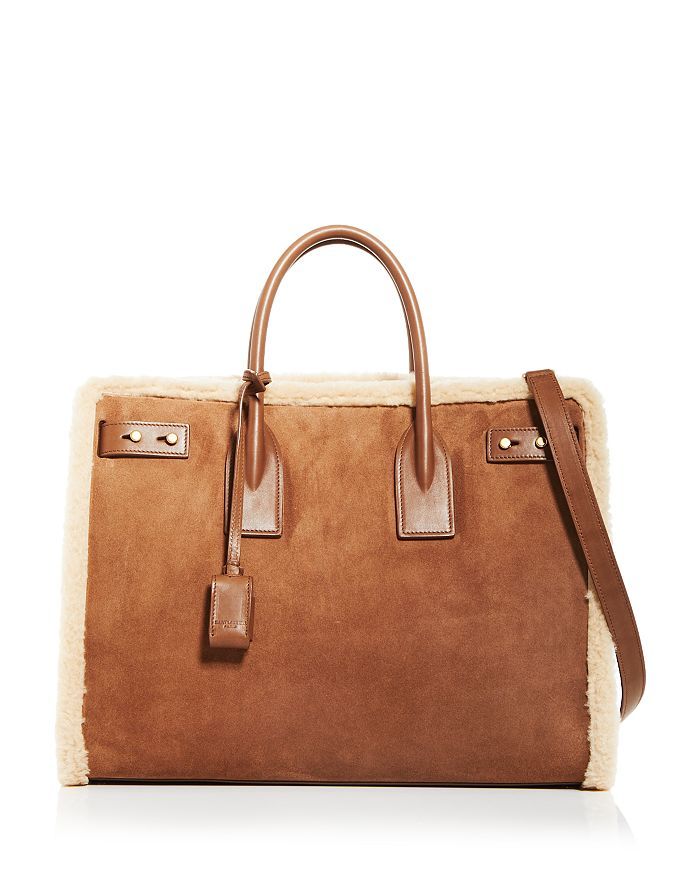 Sac de Jour Suede & Shearling Shoulder Bag | Bloomingdale's (US)