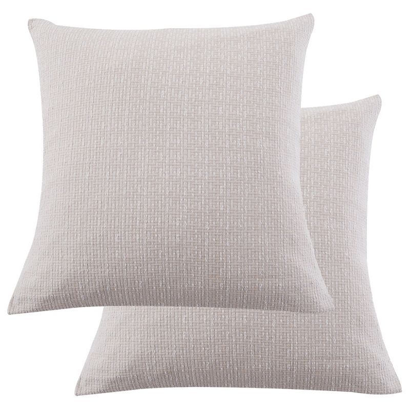 Kassandra Woven Texture Quilted Euro Sham - 2pk - Levtex Home | Target