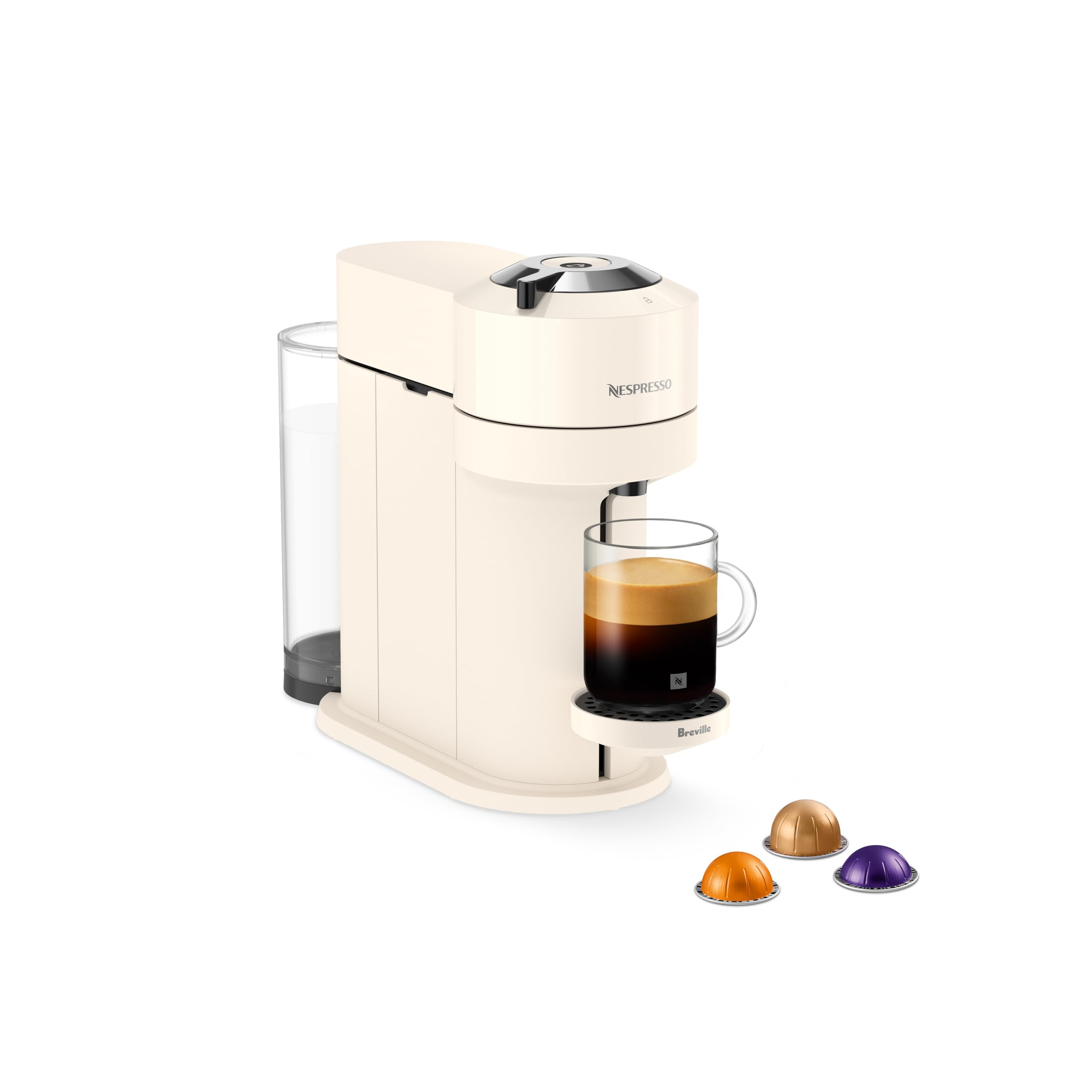Nespresso Vertuo Next Single Serve Coffee and Espresso Machine by Breville, White and Chrome | Amazon (CA)
