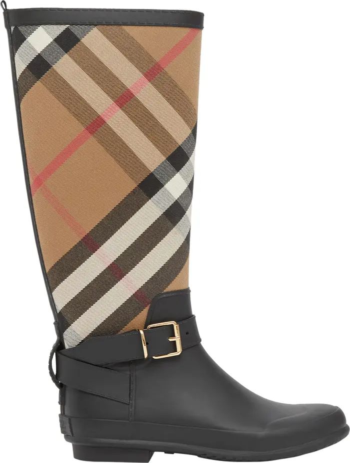 Simeon Check Waterproof Rain Boot | Nordstrom