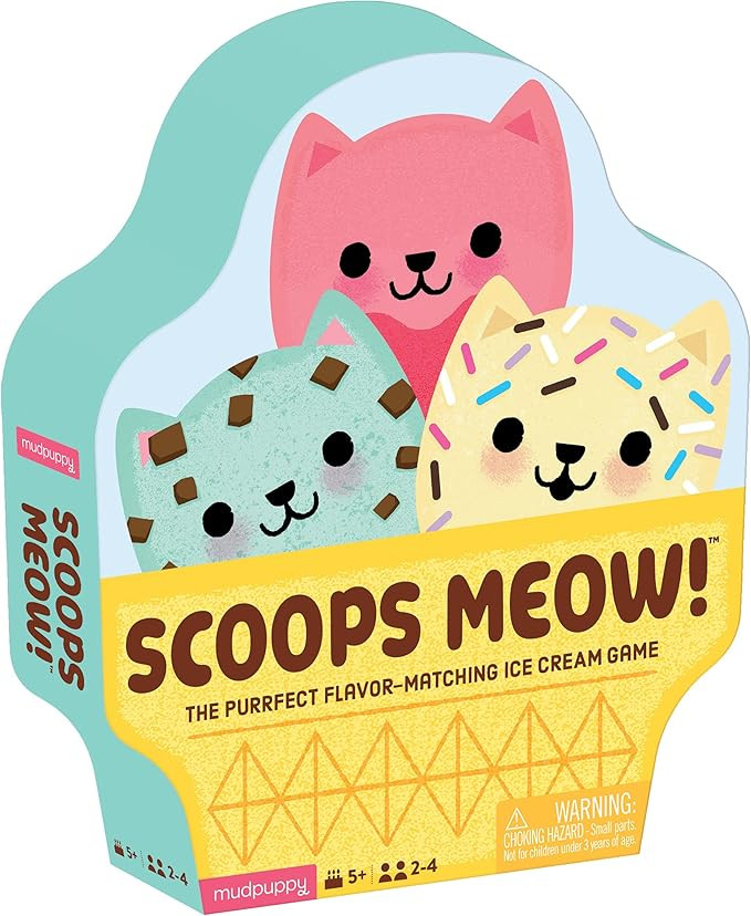 Scoops Meow! Game from Mudpuppy, Fast Paced Memory Matching Game, Easy to Play, Teaches Color Mat... | Amazon (US)