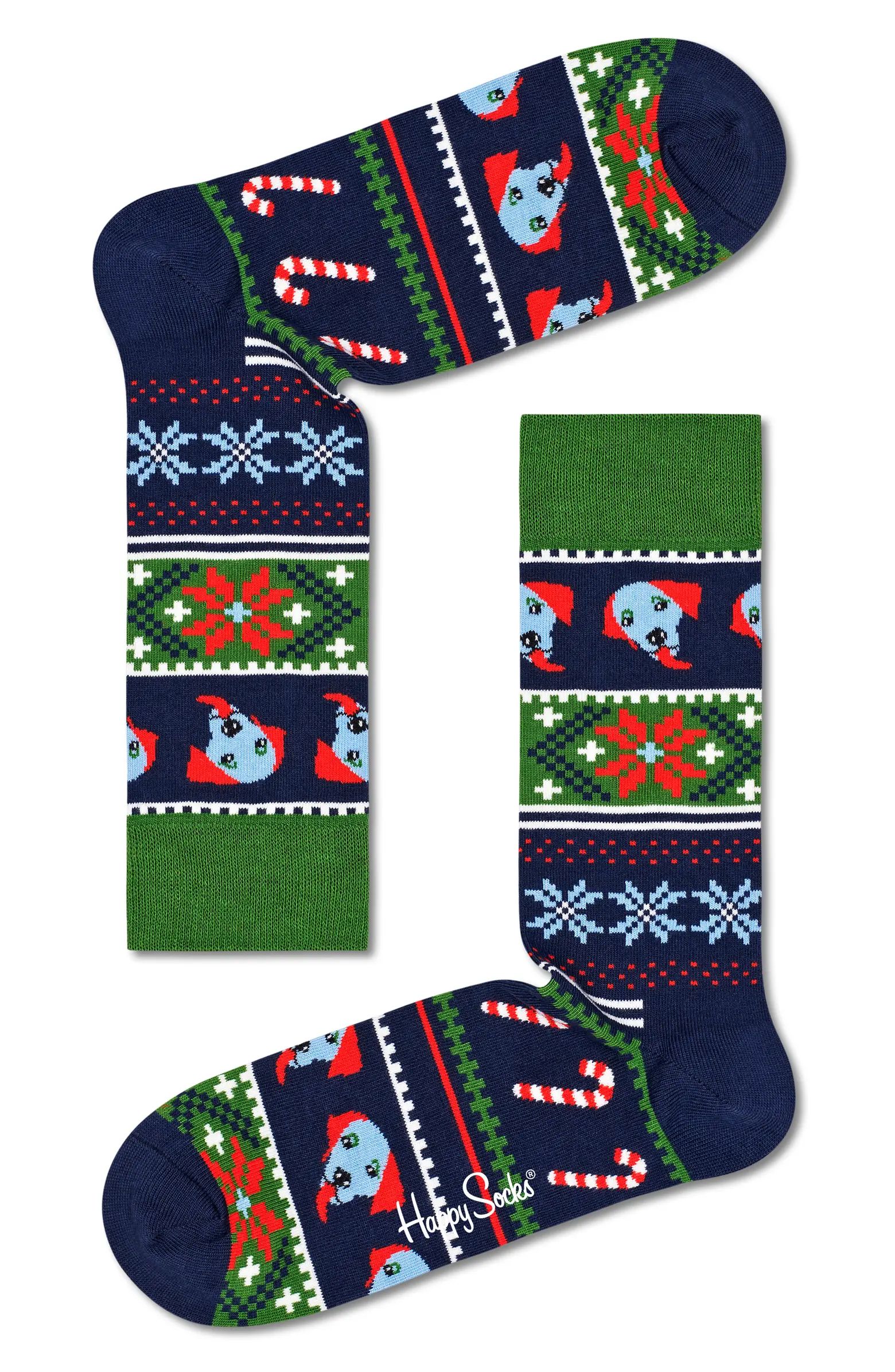 Happy Holiday Crew Socks | Nordstrom