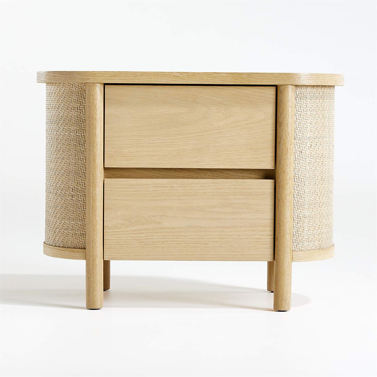 Canyon Natural Wood 2-Drawer Kids Nightstand by Leanne Ford + Reviews | Crate & Kids | Crate & Barrel