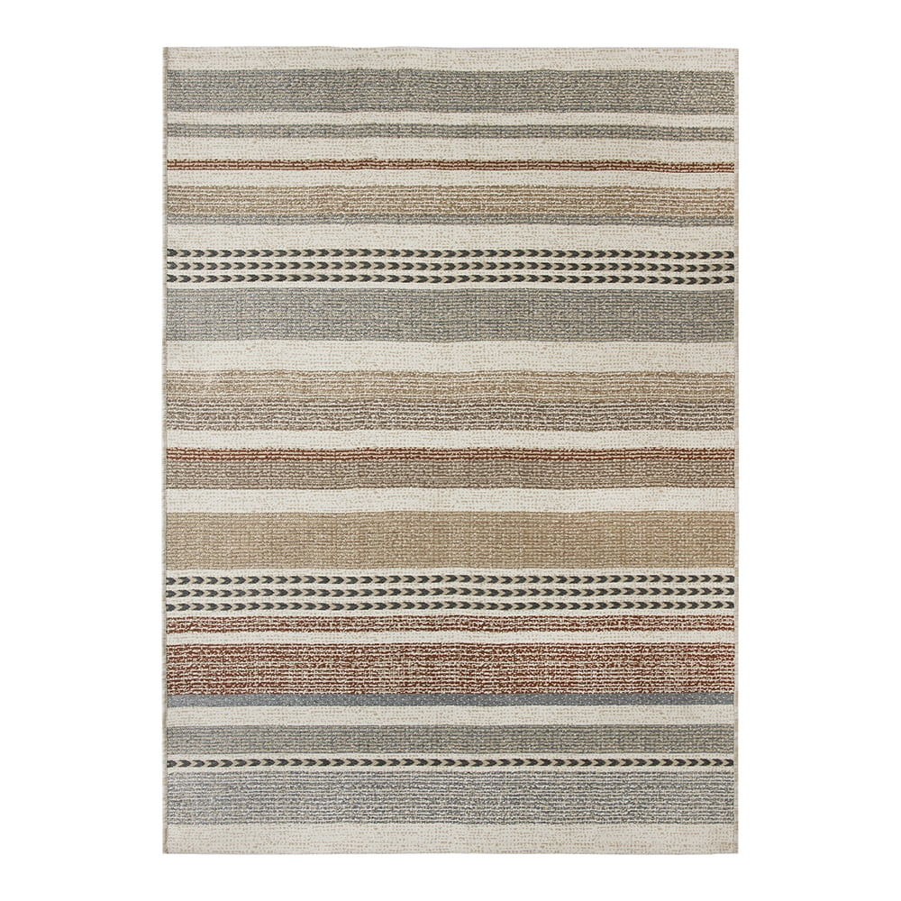 Bhg Woven Reversible Stripe Outdoor Rug - 7x10 - Polypropylene - Brown | Walmart (US)